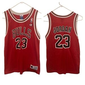 Michael Jordan #23 Chicago Bulls NBA champion Basketball Jersey Youth L 14-16